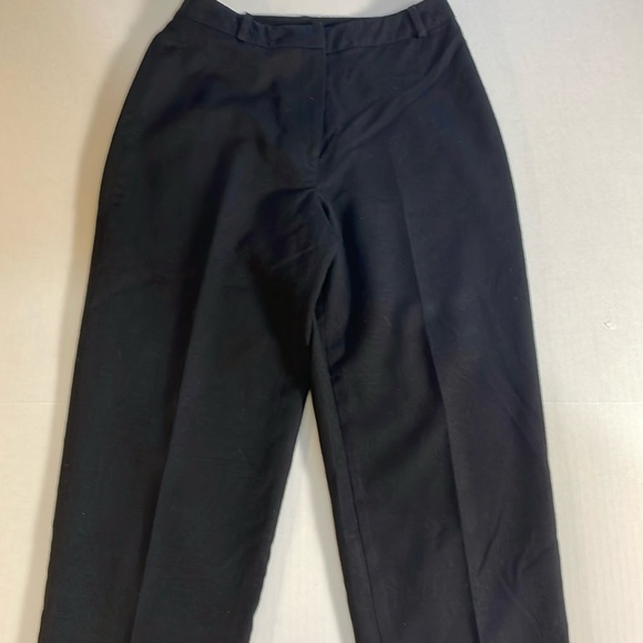 Talbots 100% Italian Wool Black Pants Made in USA Fully Lined‎ Trouser Size 4P - Picture 5 of 14